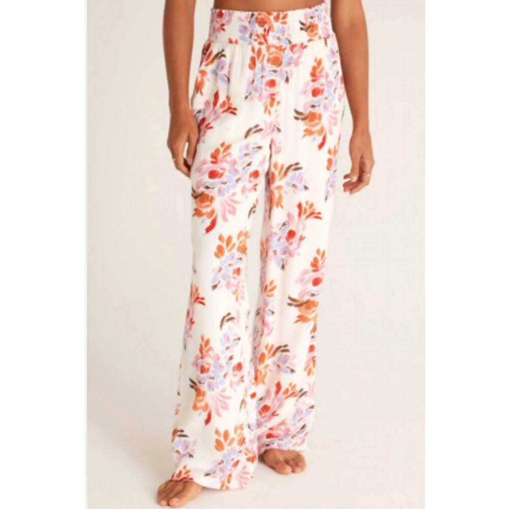 Z Supply Resort Boardwalk Floral Pants Pull on Women Size XS